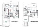 Two-story home floor plan, showcasing spacious rooms and open layout at 4112 Rockingham Dr, Raleigh, NC 27609