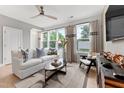 Bright living area featuring large windows and comfy seating at 412 Gaston Park Ln # 100, Wake Forest, NC 27587