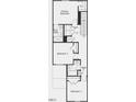 Second floor plan featuring primary bedroom, two additional bedrooms, and two bathrooms at 1109 Mountain Crown St, Durham, NC 27703