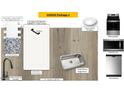 Kitchen design with white cabinets, quartz countertops, and stainless steel appliances at 1109 Mountain Crown St, Durham, NC 27703