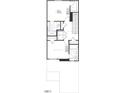 Second floor plan featuring two bedrooms, two bathrooms, and a laundry area at 1997 Rabbitbrush St, Durham, NC 27703