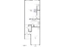 First floor plan showcasing a kitchen, great room, powder room, garage, and porch at 1997 Rabbitbrush St, Durham, NC 27703