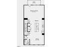 Main floor plan showcasing kitchen, dining, and half bath at 435 Rowe Way, Knightdale, NC 27545