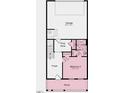 Second floor features bedroom, bath, and garage at 435 Rowe Way, Knightdale, NC 27545