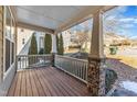 Front porch view of the neighborhood from a home's porch at 6421 Grassy Knoll Ln, Raleigh, NC 27616