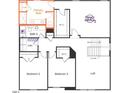 Second floor plan featuring primary bedroom, two additional bedrooms, and a loft at 841 Emmer St, Rolesville, NC 27571