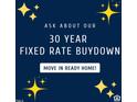 Marketing graphic about a 30-year fixed rate buydown at 148 Babbling Brook Dr, Clayton, NC 27520