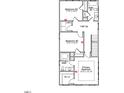 Second floor plan with bedrooms, primary bath, and laundry at 712 Georgias Landing Pkwy # 13, Raleigh, NC 27603