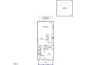 First floor plan showcasing kitchen, Gathering room, and flex space at 731 Georgia'S Landing Pkwy # 111, Raleigh, NC 27603