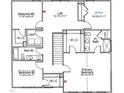 Upstairs floor plan showing bedrooms, lofts, and bathrooms at 25 Calabria Ct, Franklinton, NC 27525