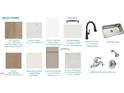 Interior design selections including flooring, countertops, cabinets, backsplash, fixtures and more at 92 Frost Meadow Way, Lillington, NC 27546