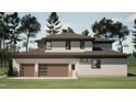 Contemporary home with three-car garage and a neutral color scheme at 403 Carolyn Ct, Cary, NC 27511