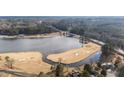 Aerial view of golf course and lake at 232 Lakeview Dr, Sanford, NC 27332