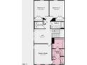 Upstairs floorplan with an owner's suite, loft, laundry, and 2 additional bedrooms at 8701 Wardle Ct, Wake Forest, NC 27587