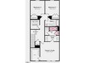 Second floor layout showing the owner's suite, two more bedrooms, and a laundry room at 8703 Wardle Ct, Wake Forest, NC 27587