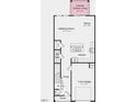 Layout of the home showing the gathering room, dining area, and kitchen on the first floor at 8703 Wardle Ct, Wake Forest, NC 27587