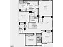 Second floor plan with owner's suite and other bedrooms at 2613 Stonington Dr, Cary, NC 27523