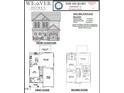 Detailed front elevation and floor plans showcasing a well-designed layout of a two-story home at 4182 Darroch Rd, Lillington, NC 27546