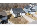 Home's bird's eye view showcasing its curb appeal at 317 S Kramer Path, Clayton, NC 27527