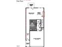 Open floor plan with kitchen, great room, and two-car garage at 7131 Hubner Pl # 27, Cary, NC 27519