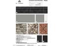 Image displays exterior color options for a home, including siding, roofing and brick at 2421 Englemann Dr # 117, Apex, NC 27502