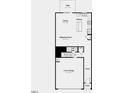 Two-story floor plan featuring a two-car garage, kitchen, and main bedroom suite at 264 Sweetbay Tree Dr, Wendell, NC 27591
