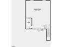 Lower level floor plan with a spacious game room and storage area at 272 Sweetbay Tree Dr, Wendell, NC 27591