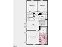Second floor plan featuring owner's suite, two bedrooms, and bath at 274 Sweetbay Tree Dr, Wendell, NC 27591