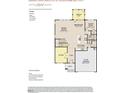 First floor plan featuring the kitchen, study, Gathering room, and garage at 4408 Emeline Way # 34, Fuquay Varina, NC 27526
