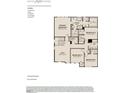 Second floor plan featuring four bedrooms, three bathrooms, and a loft at 4408 Emeline Way # 34, Fuquay Varina, NC 27526