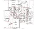 Detailed first floor plan showcasing the home's layout, including kitchen, bedrooms, and living spaces at 3925 Cedar Knolls Dr, Youngsville, NC 27596