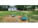 Detached garage with propane tank in backyard at 4224 Us 401, Louisburg, NC 27549