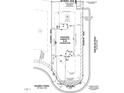 Property plan depicts the house outline with the front on Roundly Road and adjacent to Oakfields Road at 3284 Roundly Rd # 16, New Hill, NC 27562