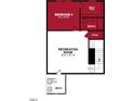 Third floor has bedroom, recreation room, and full bath at 7129 Hubner Pl # 26, Cary, NC 27519