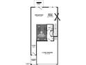 First floor plan featuring kitchen, garage, great room, breakfast, and covered porch at 7113 Hubner Pl # 20, Cary, NC 27519