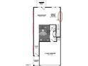 First floor plan showcasing kitchen, great room, and two-car garage at 7119 Hubner Pl # 23, Cary, NC 27519