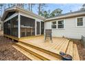 This back deck is ready for outdoor enjoyment and entertaining, featuring ample space and easy access at 5920 Whittier Dr, Raleigh, NC 27609