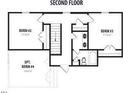 Detailed second floor plan showing the configuration of bedrooms #2, #3, and optional #4 with bath at 59 Pretty Run Branch Ln, Wendell, NC 27591