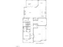 First floor plan features kitchen, living room, dining, study, and 1/2 bath at 802 Tyrrell Rd, Raleigh, NC 27609