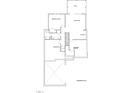 Basement plan showcasing a bedroom/study, living room, and unfinished storage at 806 Tyrrell Rd, Raleigh, NC 27609
