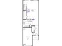 Detailed first floor plan showcasing kitchen, living room, garage, and entry layout at 514 Eastwood St St, Durham, NC 27704