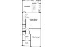 First floor plan showing Gathering room, kitchen, and garage at 621 Leland Hl Cir, Zebulon, NC 27597
