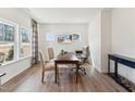 Bright office space featuring wood floors, a large desk, and natural light from the window at 110 Cribbs Ln, Middlesex, NC 27557