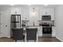 Beautiful updated kitchen featuring stainless steel appliances and modern design at 130 S Estes Dr # G3, Chapel Hill, NC 27514
