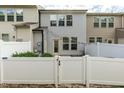 This townhouse features a cozy backyard with a privacy fence, providing an ideal outdoor space at 3836 Prince Noah Loop, Wake Forest, NC 27587