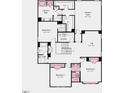 Second floor plan featuring owner's suite, three bedrooms, two bathrooms, laundry room, and loft at 108 Magma Ln, Holly Springs, NC 27540