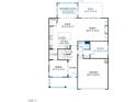 Detailed first-floor layout featuring a kitchen, dining, living area, study, morning room, deck, and garage at 3190 Armeria Dr, Apex, NC 27502