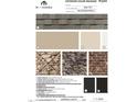 Exterior color package including the roof, siding, shake, trim, stone, front door, and gutters color options at 2317 Bay Minette Station Sta # 545, Apex, NC 27502