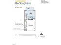 First floor floorplan of the Buckingham home featuring a 2-car garage, bonus room, bath 3, and a patio at 2317 Bay Minette Station Sta # 545, Apex, NC 27502