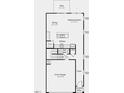 Layout of the 1st floor featuring a kitchen, dining area, gathering room, and a 2-car garage at 402 Carpels Dr, Wendell, NC 27591